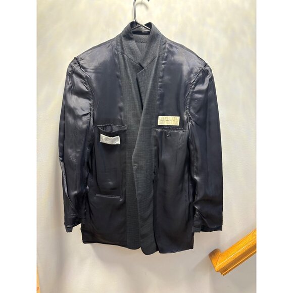 Joseph Abboud Mens Gray Plaid Two-Button Blazer Jacket Size 42R - Picture 13 of 15